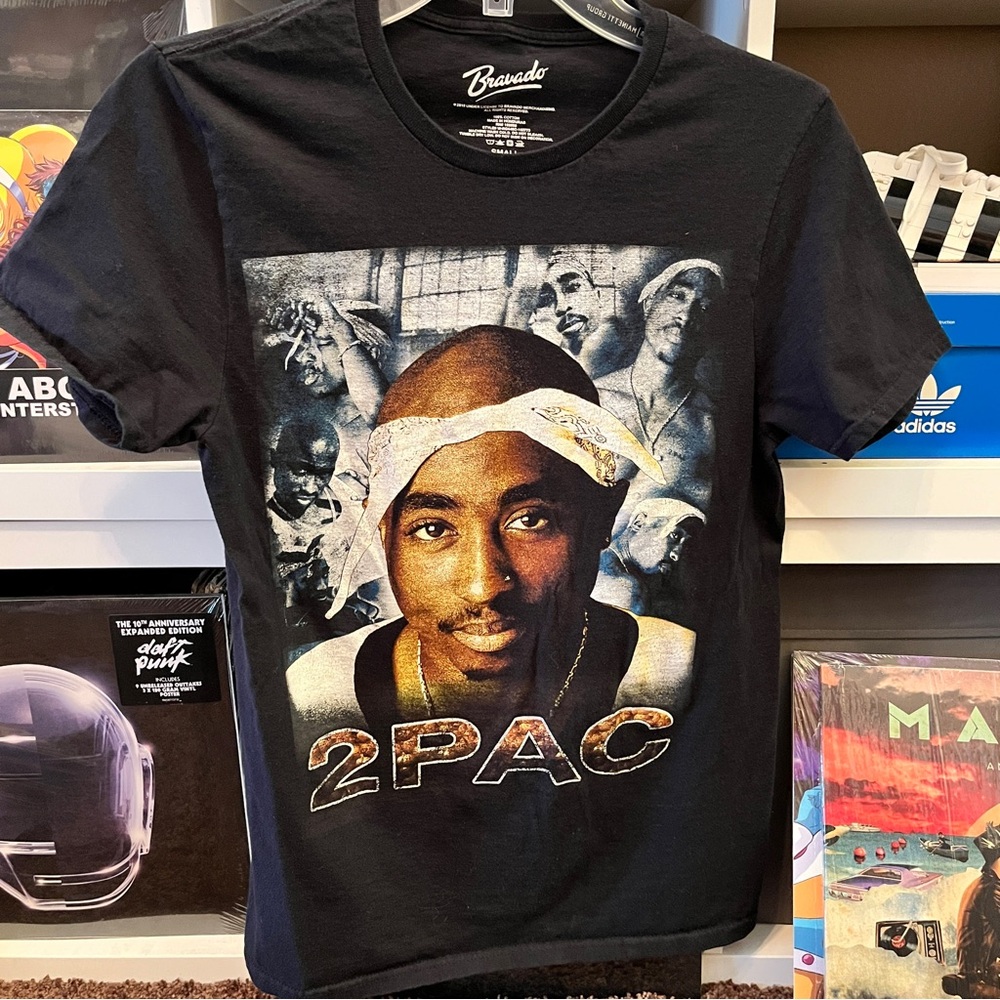 2PAC Black Shirt by Bravado